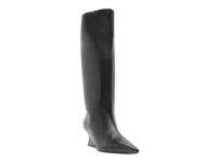 Courtney Wedge Boot Black Leather view