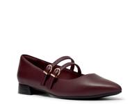 Natalyn Jane Mary Jane Flat Burgundy view