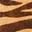 Dakota Ballet Flat Brown/Black Zebra Print Fabric view