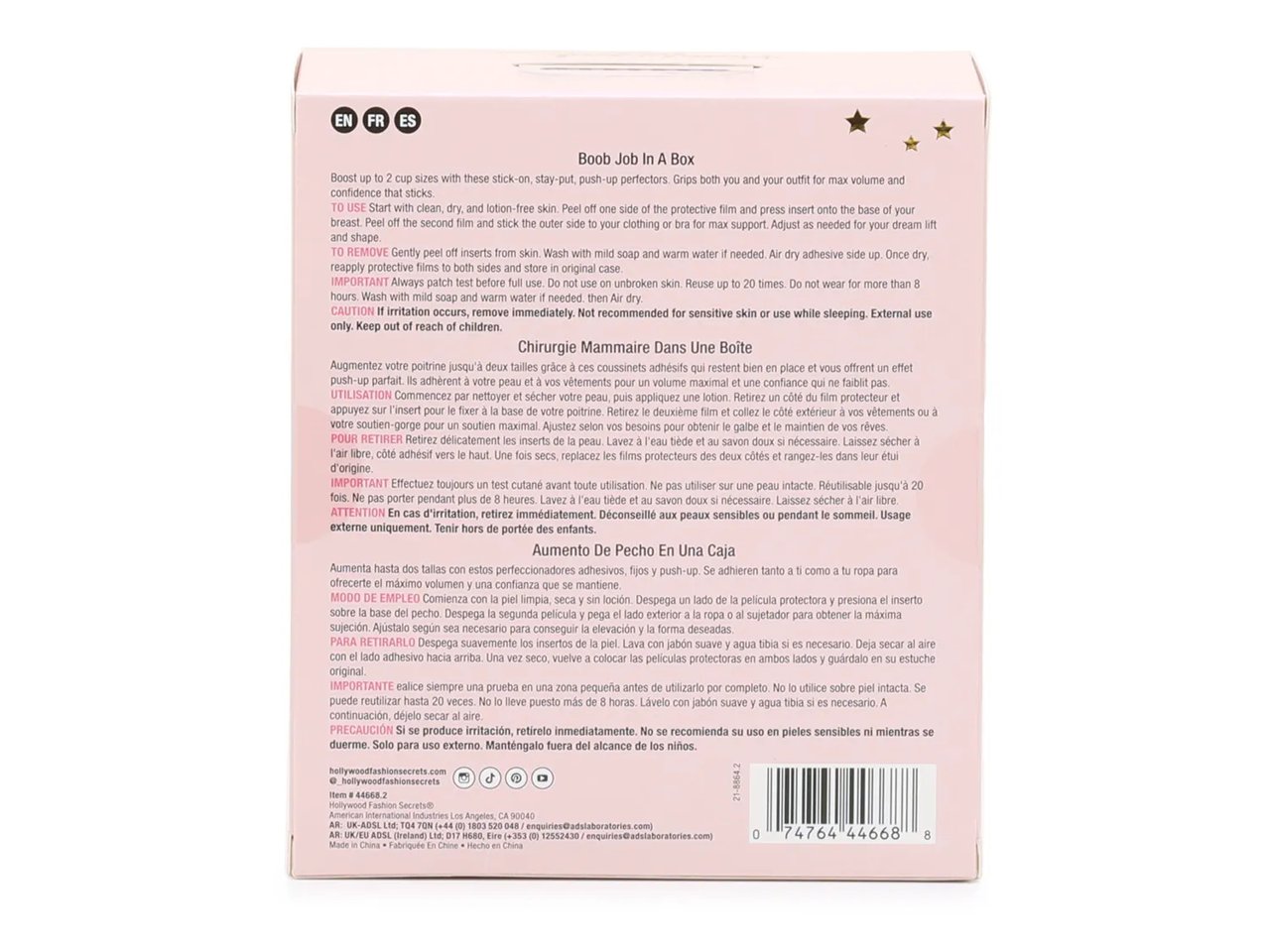Adhesive Push-Up Bra - Light Color