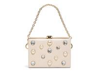 Gracie Leather Clutch Off White view