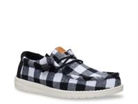 Wally Buffalo Check Slip-On - Men's Black view