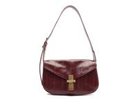 Blair Leather Shoulder Bag Ruby Red view