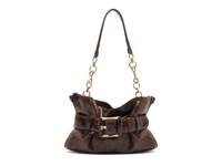 Riley Leather Shoulder Bag Black view
