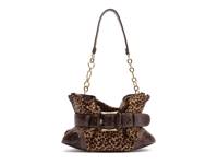 Riley Leather Shoulder Bag Leopard view