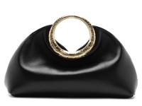 Mia Leather Clutch Black view