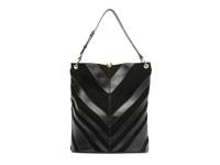 Aurora Leather Hobo Bag Black view