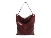 Aurora Leather Hobo Bag Ruby Red view