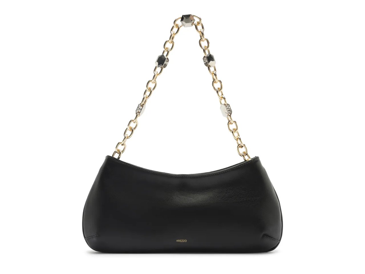Luna Baguette Leather Shoulder Bag