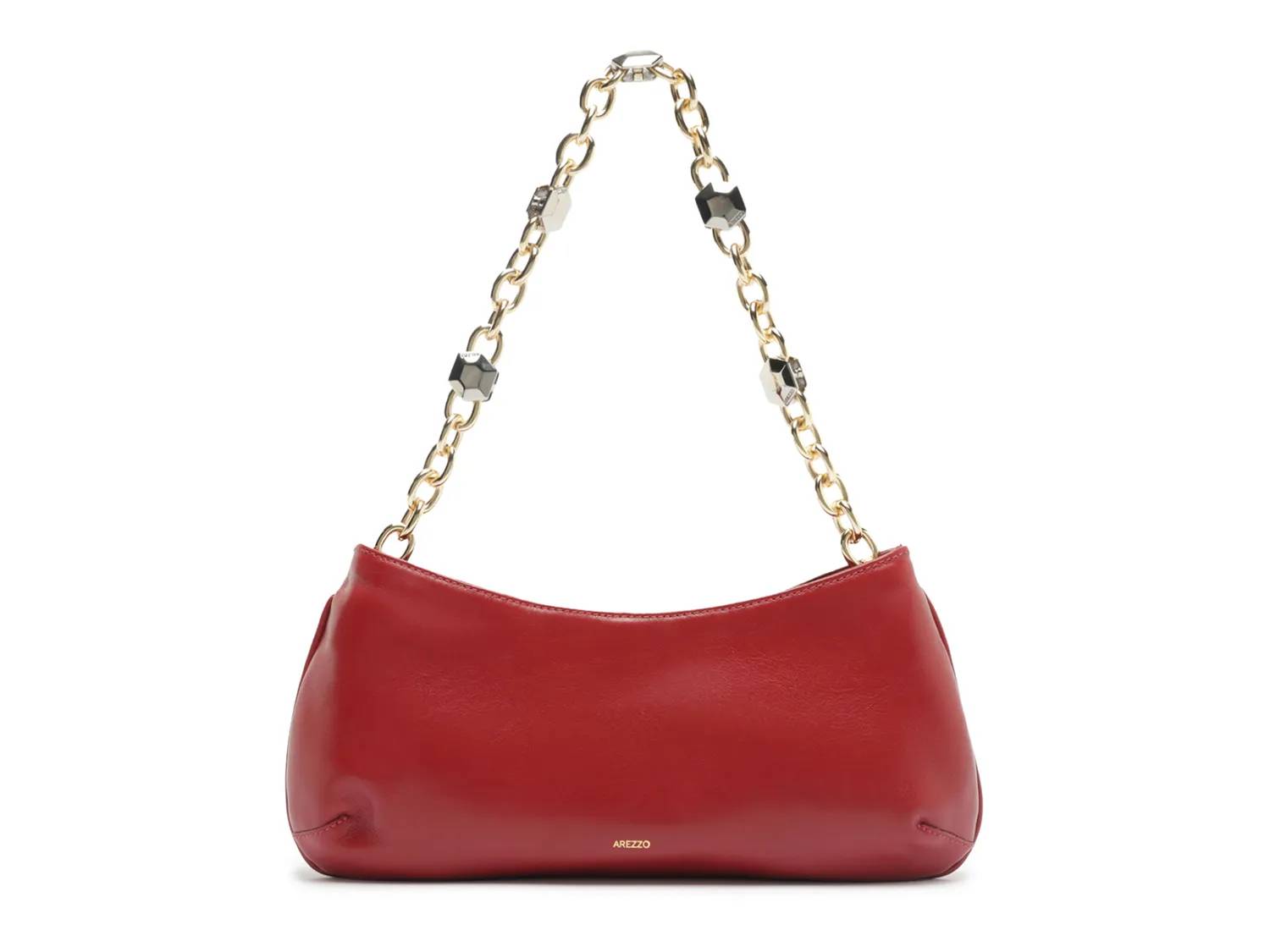 Luna Baguette Leather Shoulder Bag