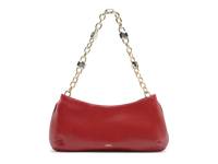 Luna Baguette Leather Shoulder Bag Passion Red view