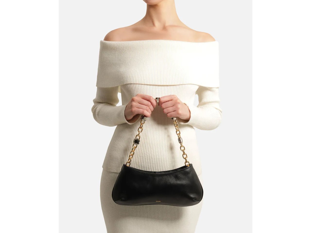 Luna Leather Shoulder Bag