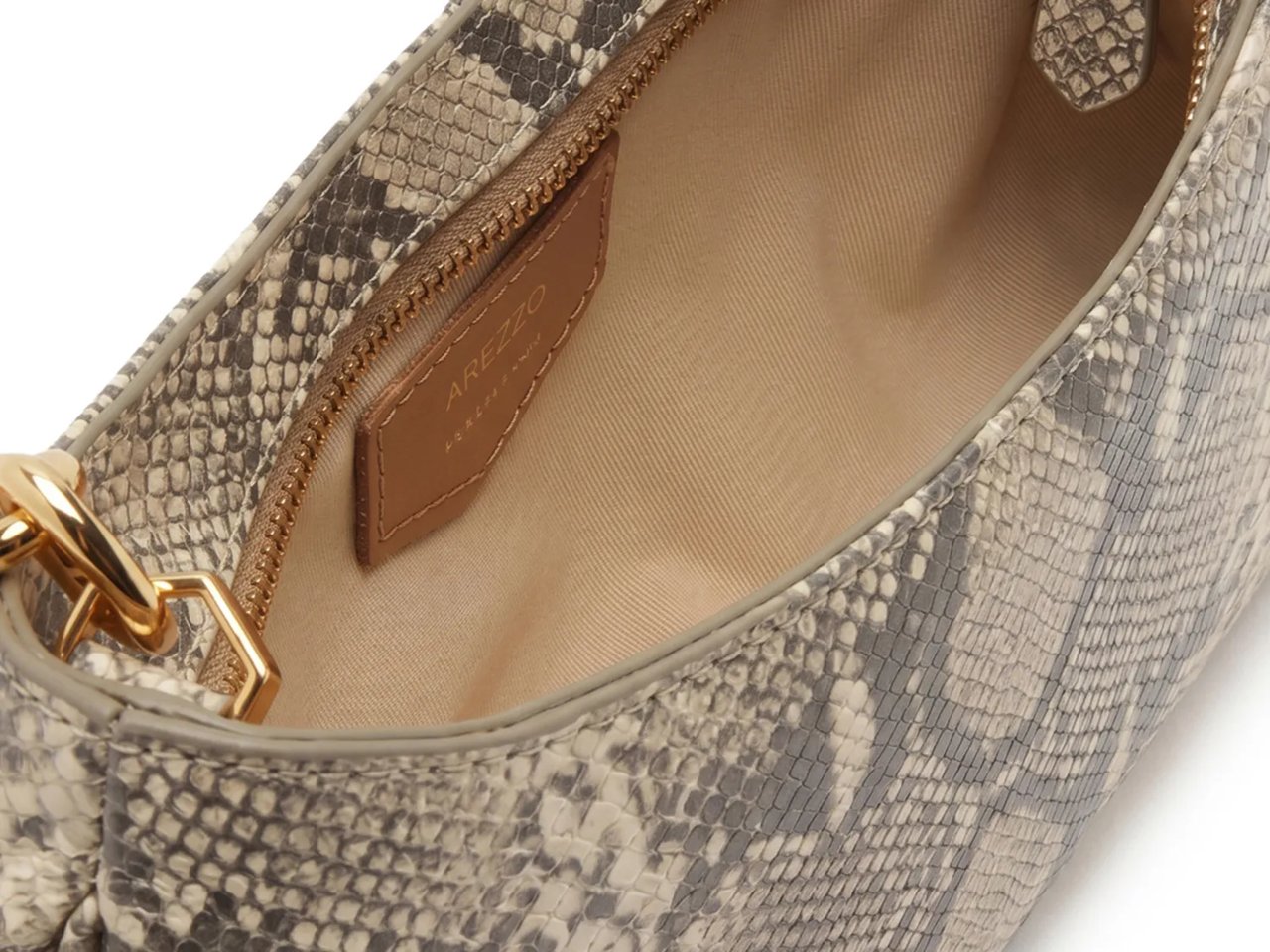 Luna Baguette Leather Shoulder Bag