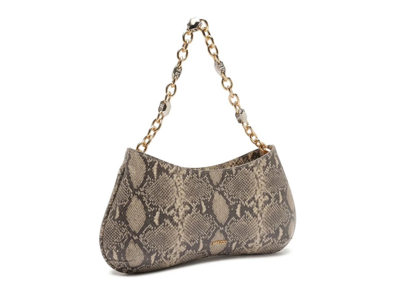 Luna Baguette Leather Shoulder Bag