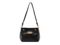 Daphne Leather Shoulder Bag Black view