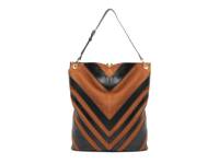 Aurora Leather Hobo Bag Black/Brown view
