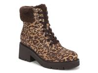 Jovani Cozy Platform Bootie Brown Leopard Print Suede view