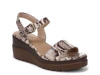 Graciela Wedge Sandal Beige Snake Print view