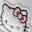 Hello Kitty High-Top Sneaker - Kids' White view