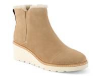 Mina Wedge Bootie - Women's Beige Suede view