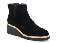 Mina Wedge Bootie - Women's Black Suede view