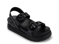 Cozy Jelly Platform Sandal Black view