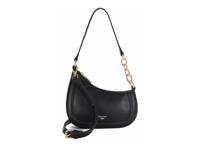 Direction Leather Shoulder Bag Black view