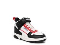 Carson High-Top Sneaker - Kids' Black/White/Red view