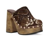 Picard Platform Clog Brown Snake Print view