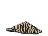 Raphael Mule Multicolor Tiger Stripe Print Raffia view