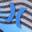 Stripes Sneaker - Kids' Black/Blue/Grey view