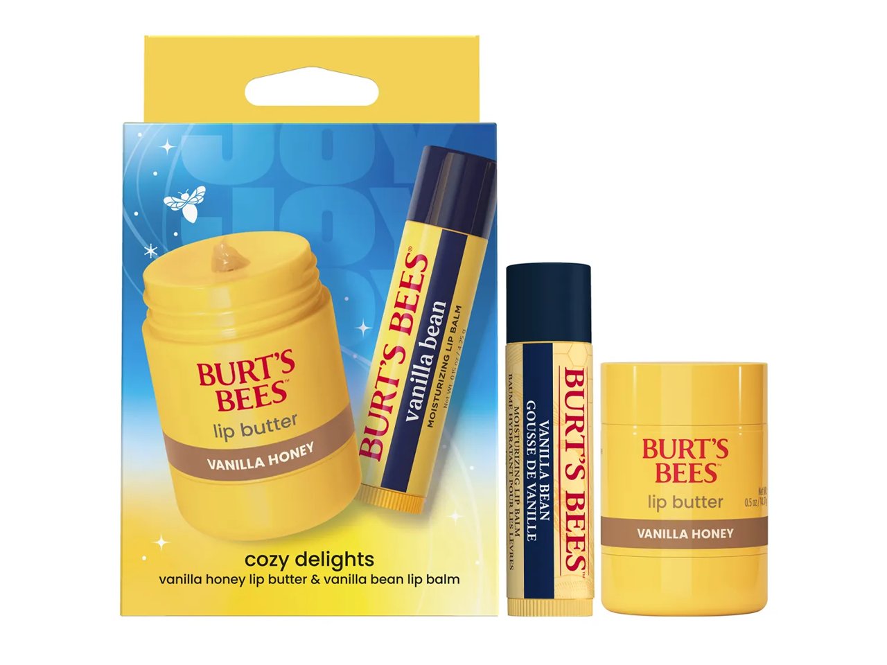 Cozy Delights Lip Butter & Lip Balm Gift Set - 2 Pack