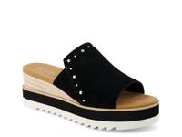 Diana Mule Espadrille Wedge Sandal Black view