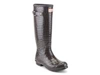 Original Tall Rain Boot - Women's Dark Brown Croc Print view