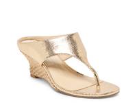Symon Wedge Sandal Gold Metallic  Snake Print view