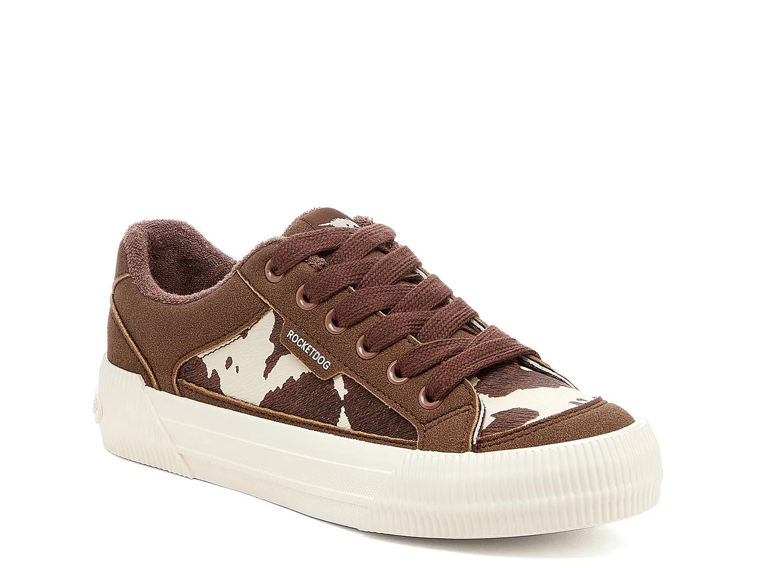 Rocket Dog Cheery Platform Sneaker In Brown Cow Print