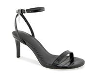 Justine Sandal Black Croc Print view