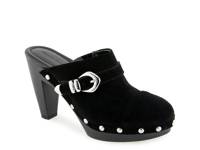 Priyan Platform Clog Black Suede view