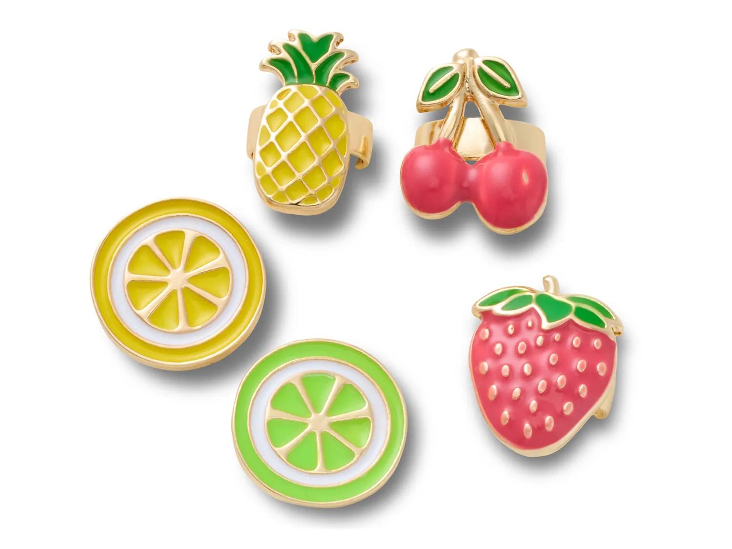 Miami Charms Enamel Fruit Jibbitz Set - 5 Pack