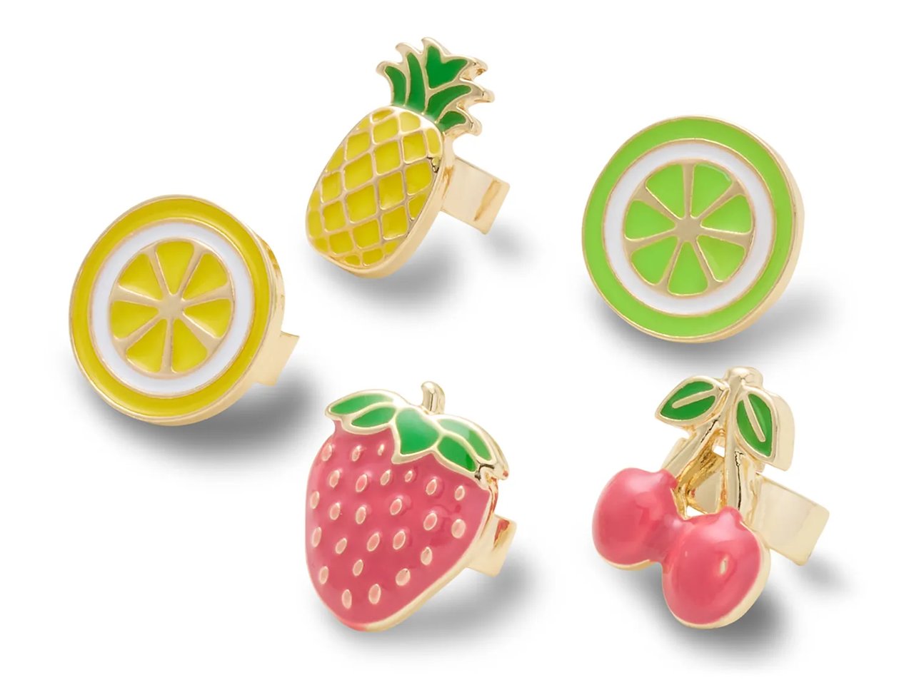 Miami Charms Enamel Fruit Jibbitz Set - 5 Pack