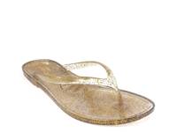 Avery Jelly Flip Flop Gold Metallic view