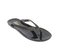 Becky Jelly Flip Flop Black Smoke view