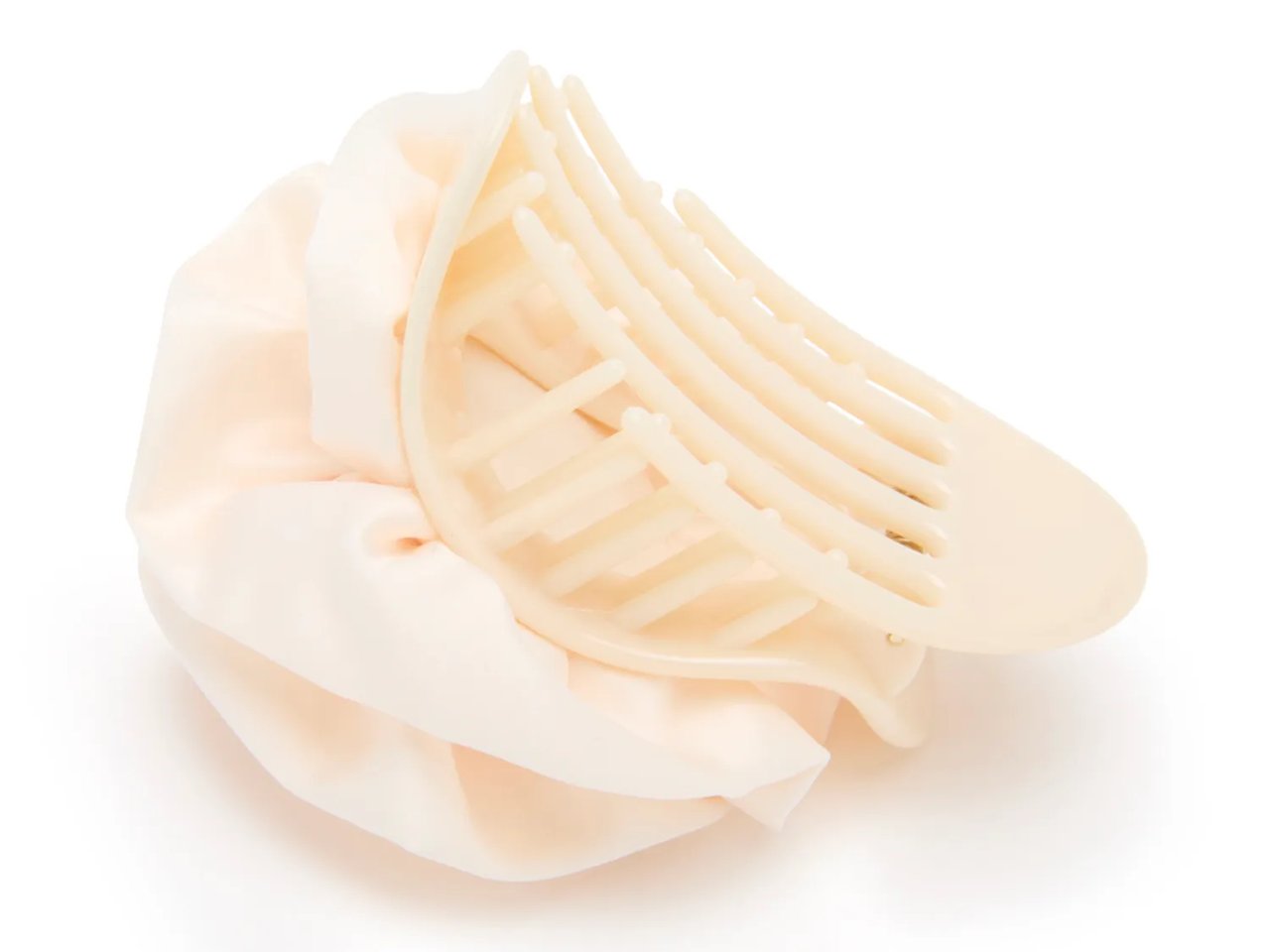 Satin Rosette Flat Hair Clip