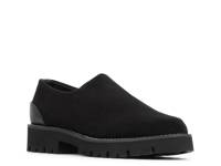 Taper Platform Slip-On Black Suede view