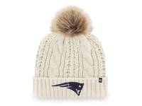 New England Patriots Meeko Pom Beanie White view