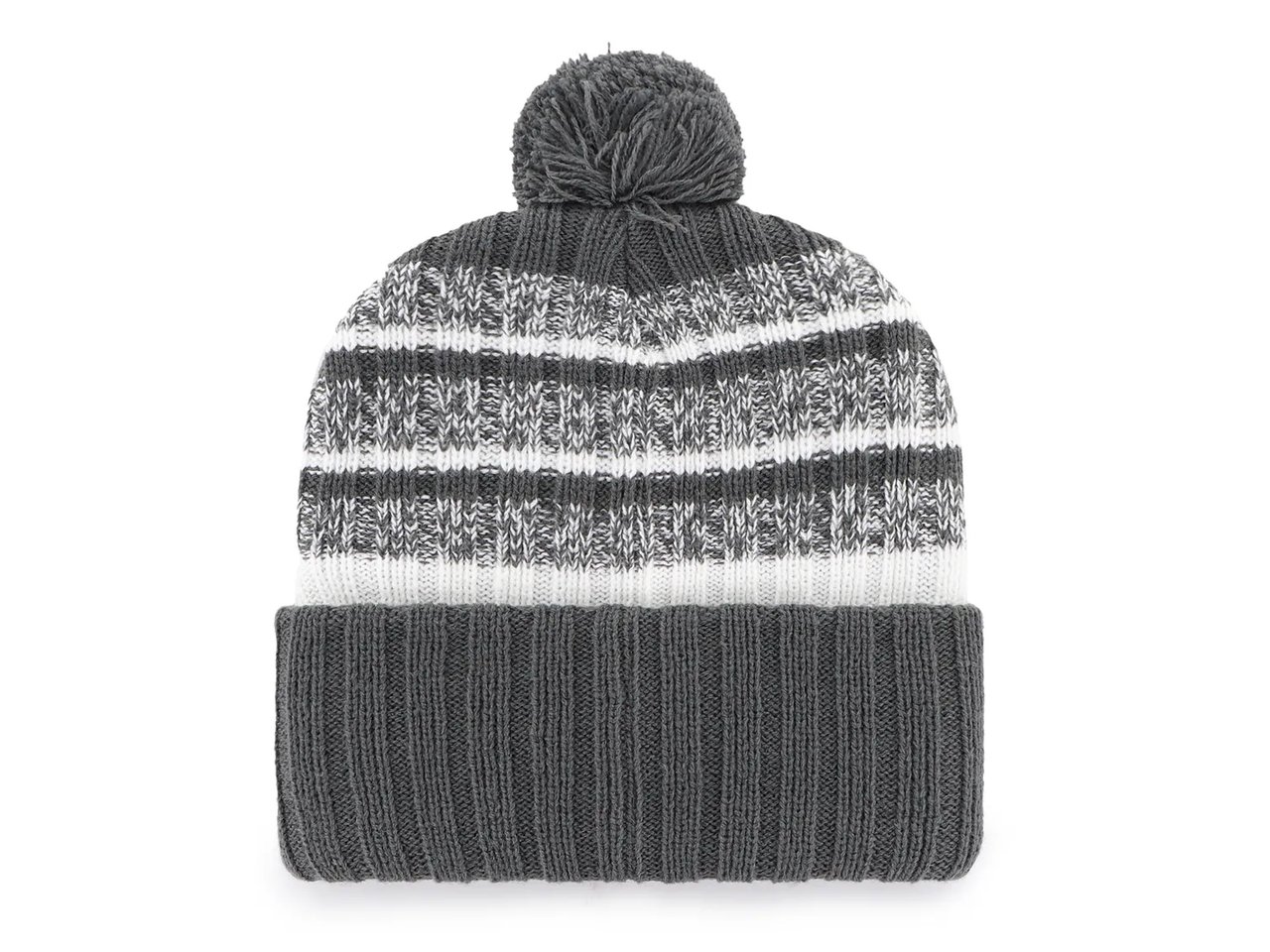 New England Patriots Stripe Pom Beanie