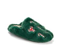 Holiday Fur Scuff Slipper - Women's Dark Green view