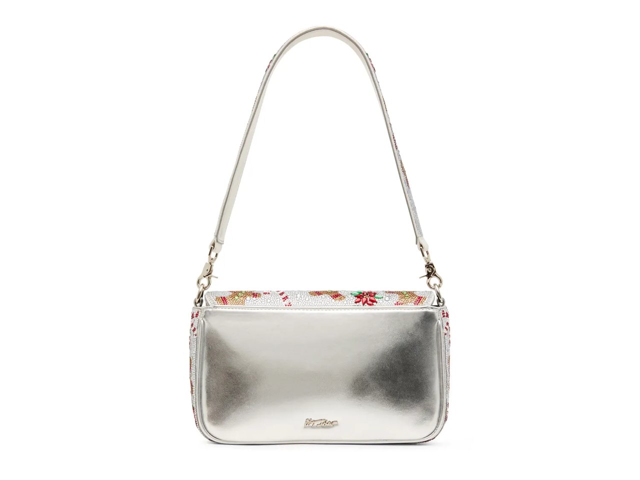 Rhinestone Flap Shoulder Bag