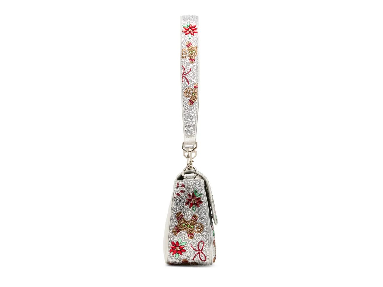 Rhinestone Flap Shoulder Bag