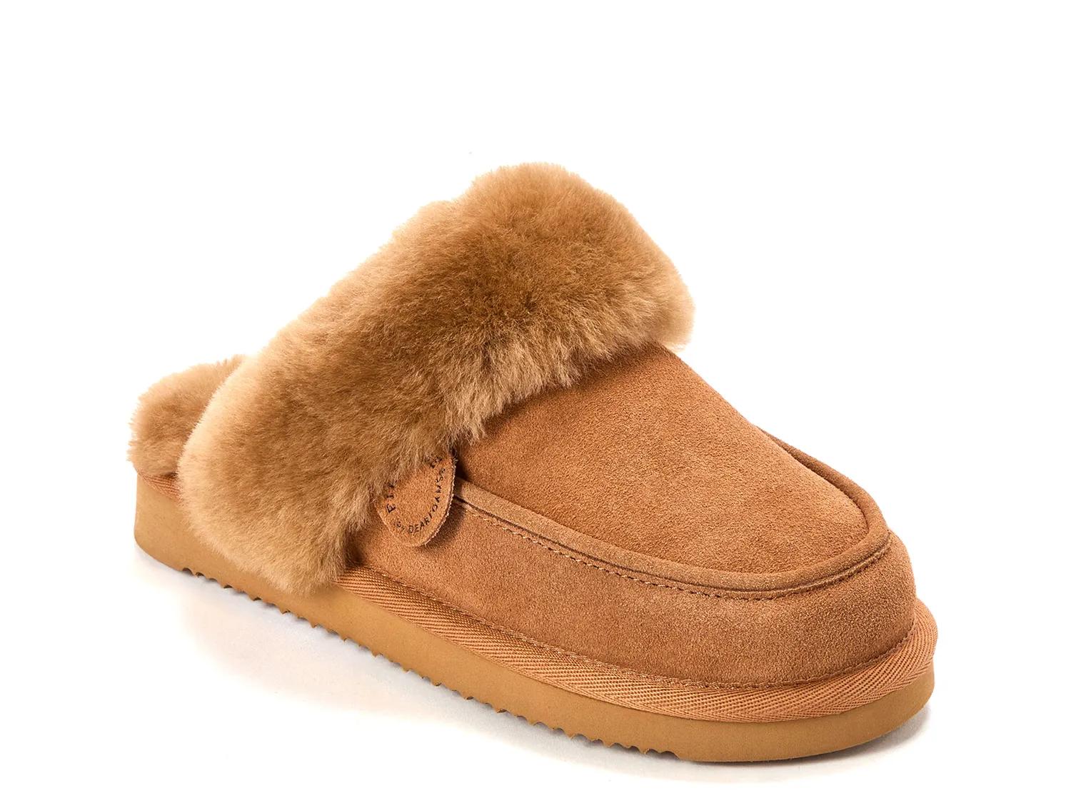 Fireside By Dearfoams Melville Scuff Slipper In Brown